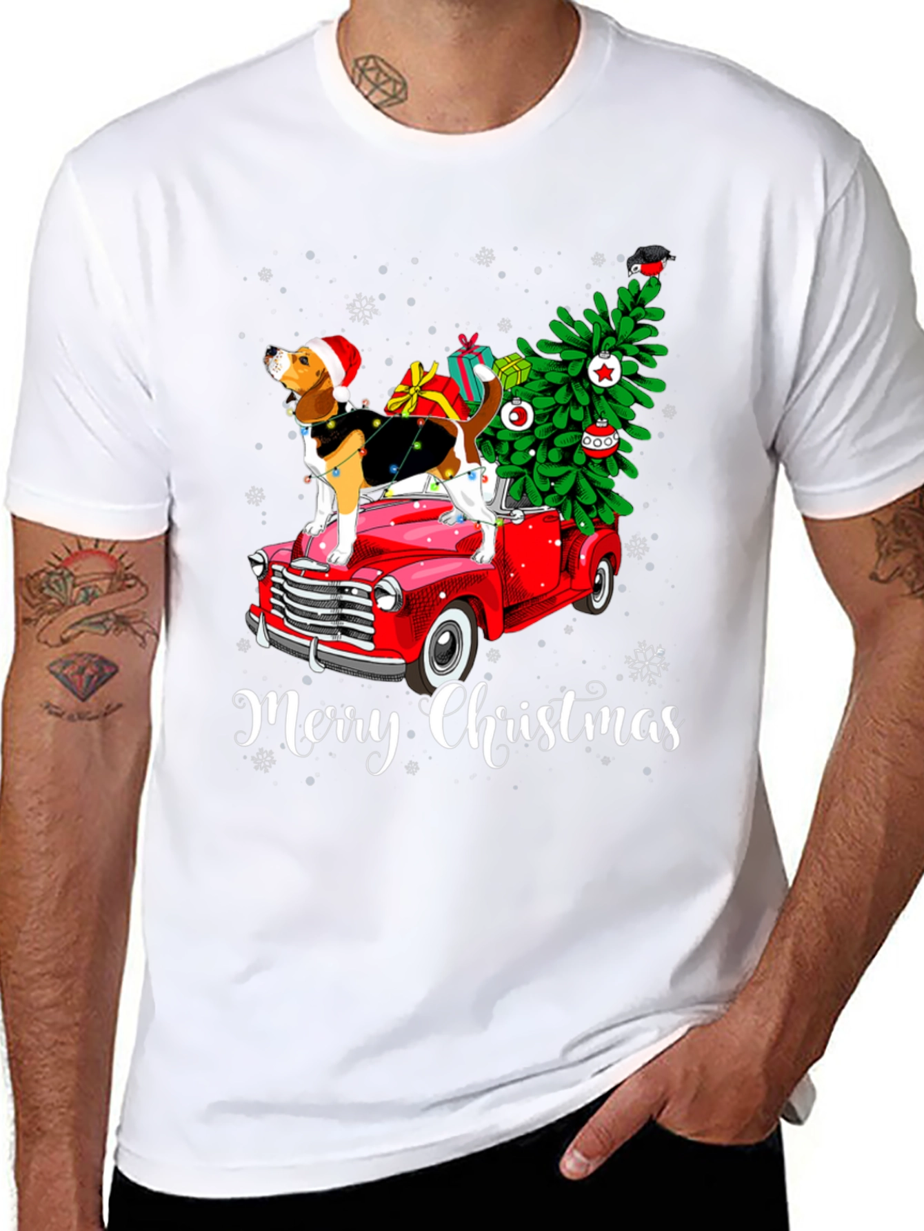 Merry Christmas Dog T-Shirt