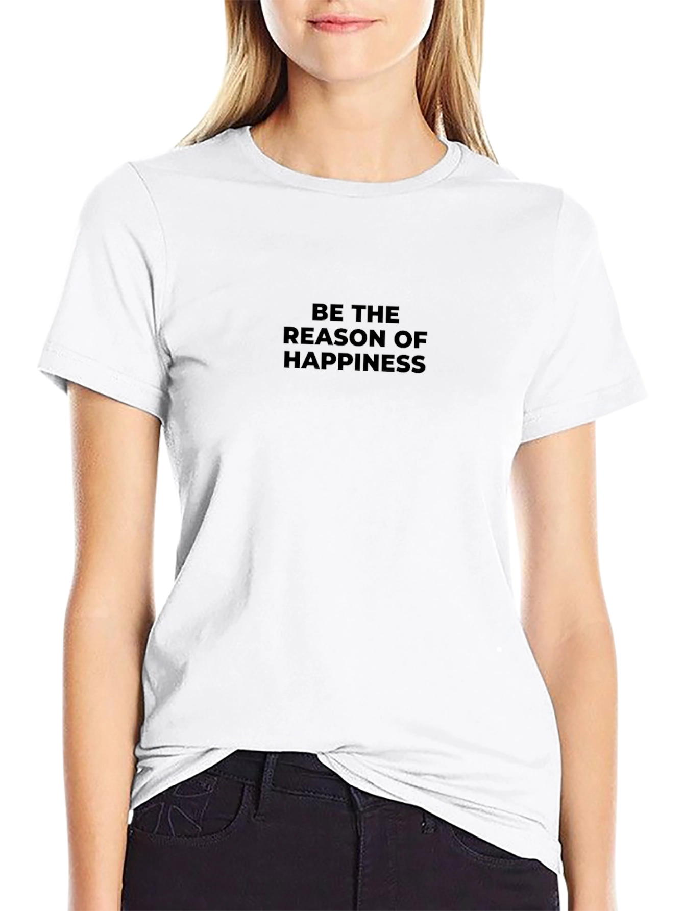 Be The Reason of Happiness Black T-Shirt