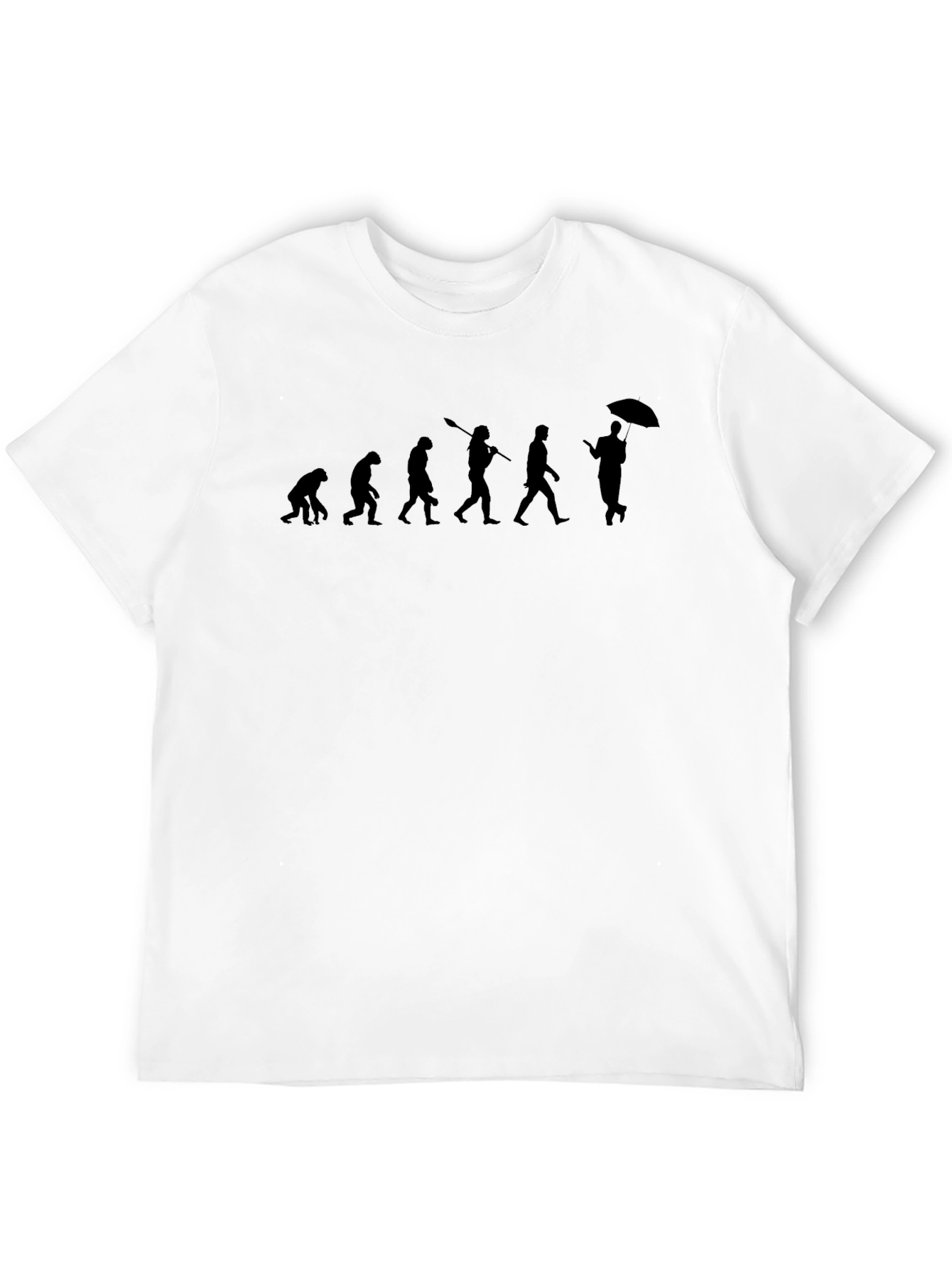 Evolution Umbrella T-Shirt - Black