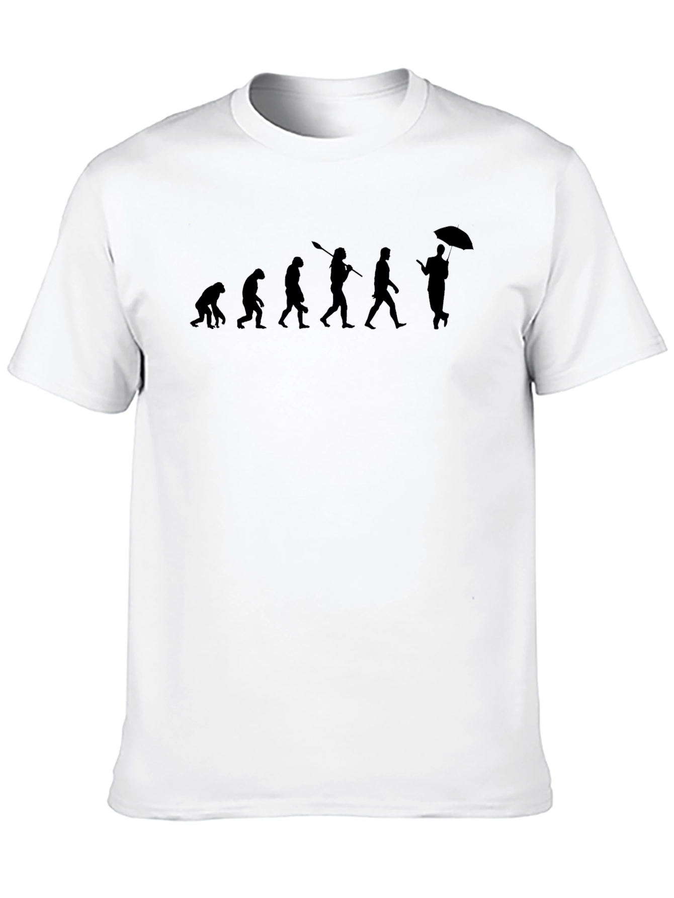 Evolution Umbrella T-Shirt - Black