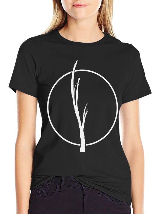 Minimalist Tree Graphic Black T-Shirt