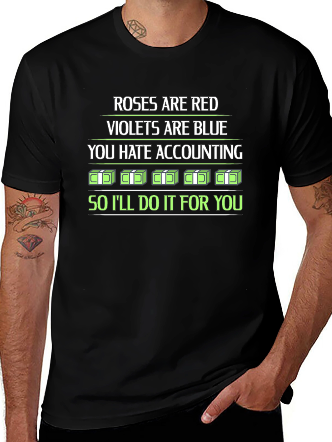 Roses Are Red Accounting T-Shirt