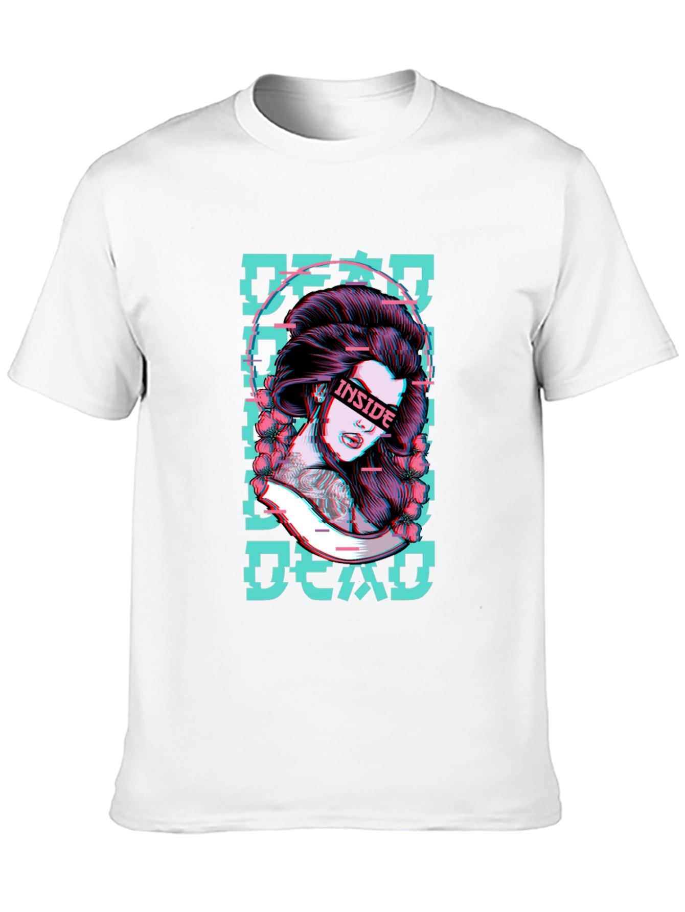 Geisha Inside Dead T-Shirt - Unique Graphic Tee