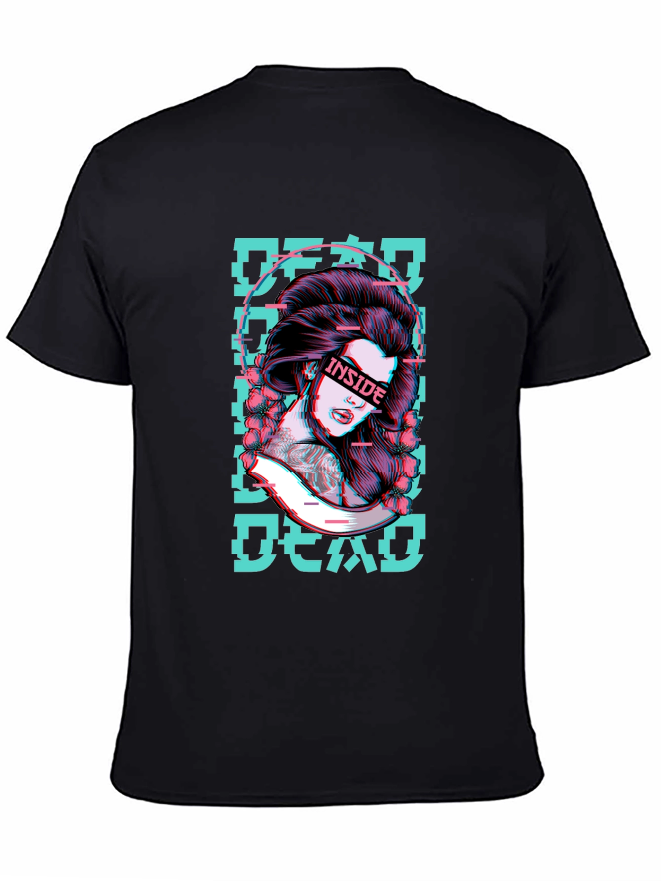 Geisha Inside Dead T-Shirt - Unique Graphic Tee