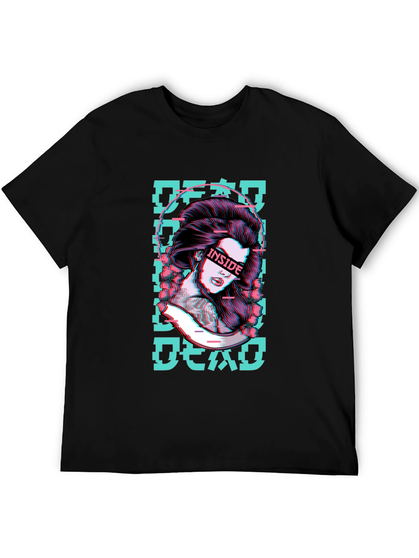 Geisha Inside Dead T-Shirt - Unique Graphic Tee