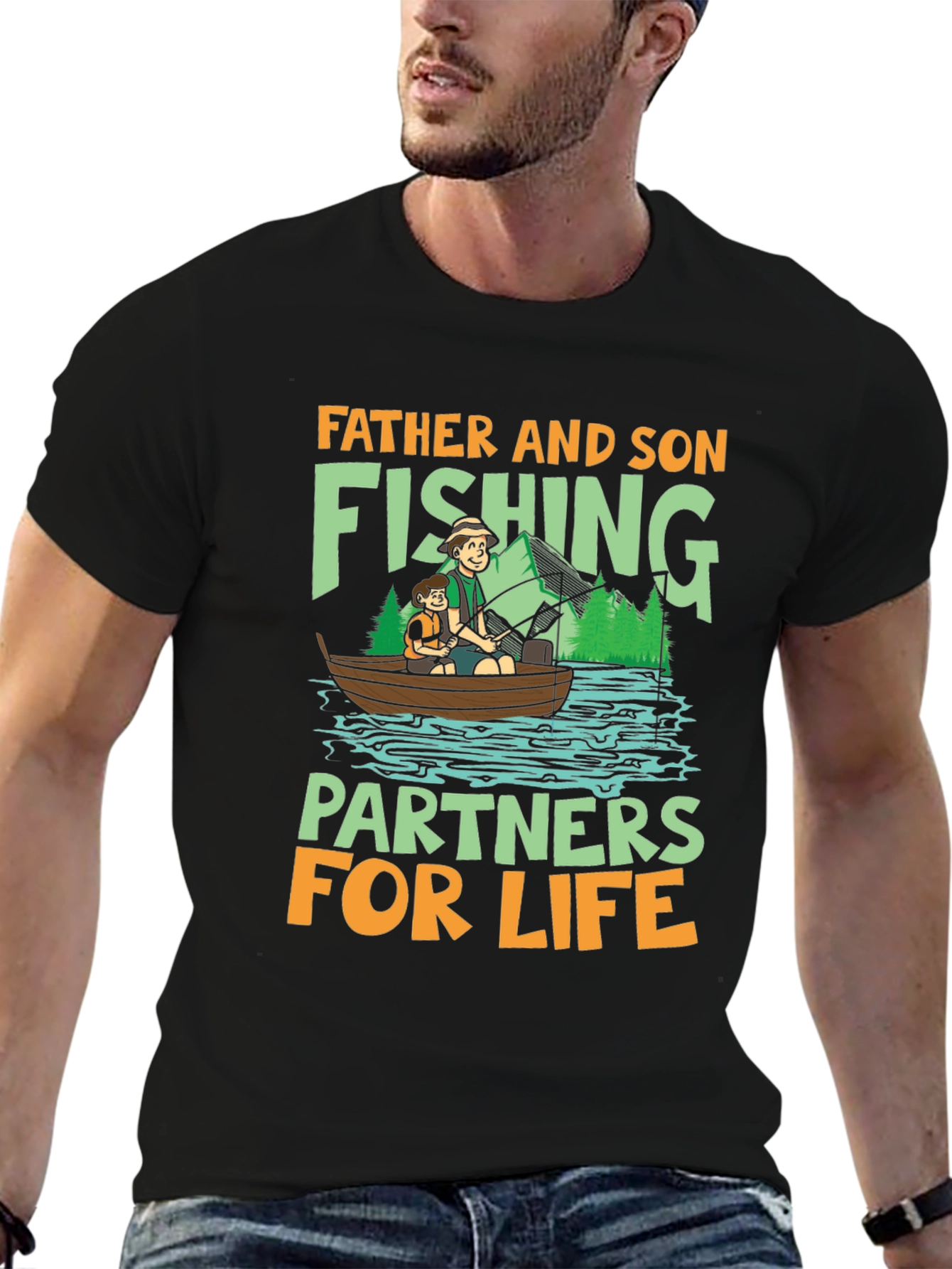 Father and Son Fishing Partners T-Shirt