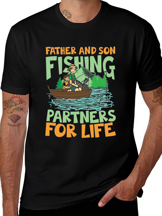 Father and Son Fishing Partners T-Shirt