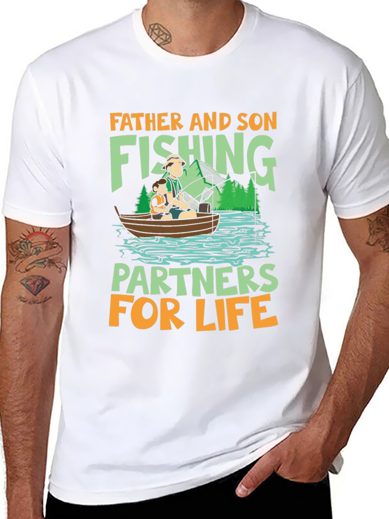 Father and Son Fishing Partners T-Shirt