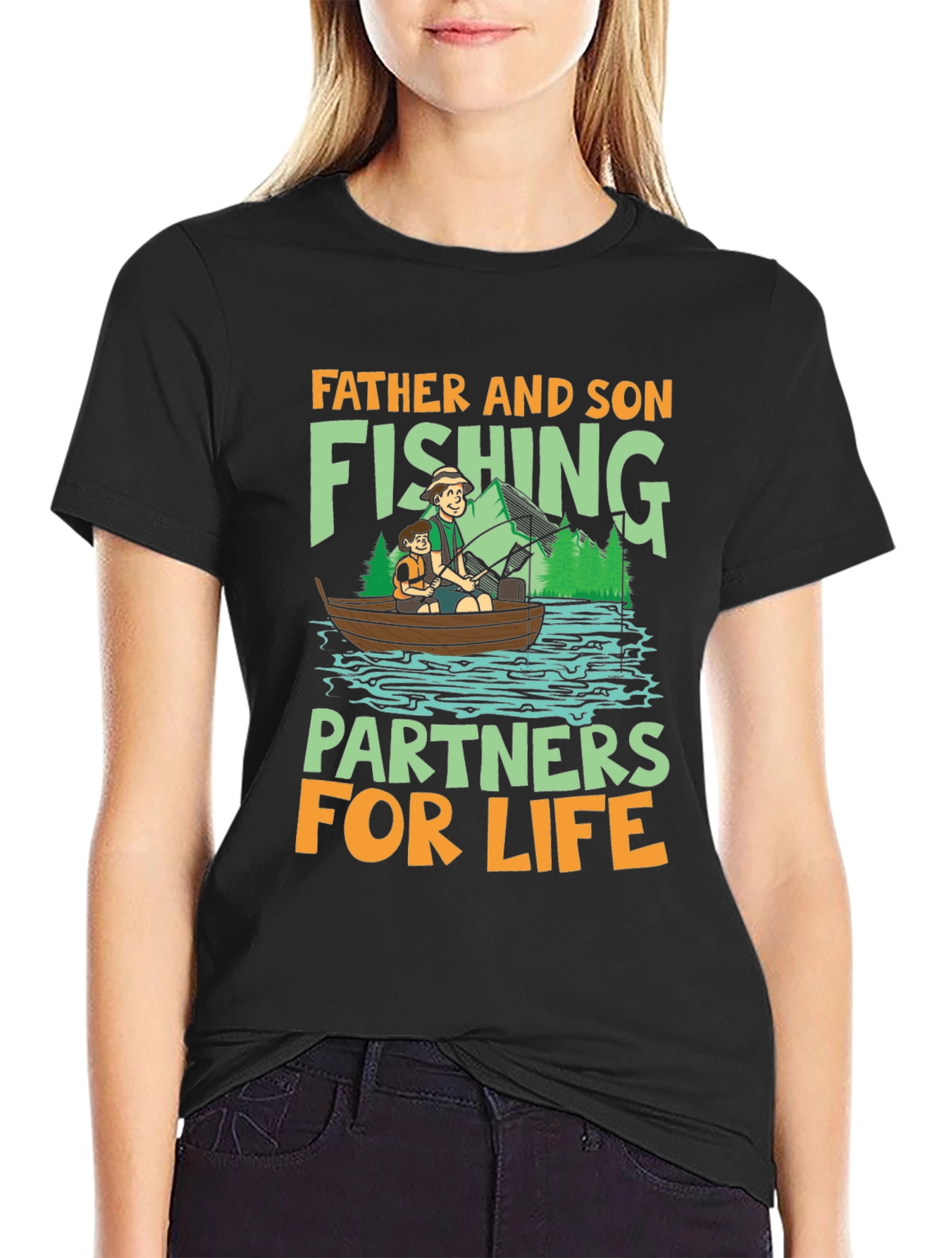 Father and Son Fishing Partners T-Shirt