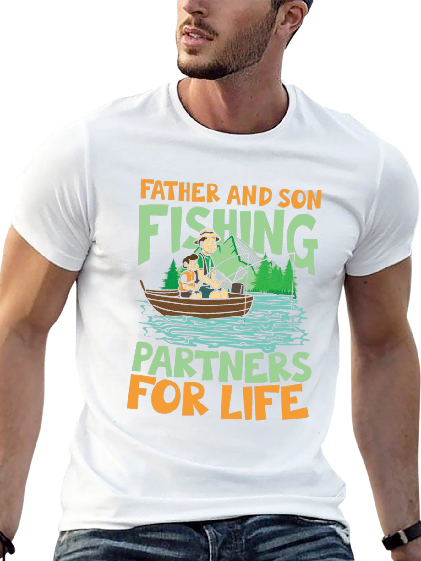 Father and Son Fishing Partners T-Shirt
