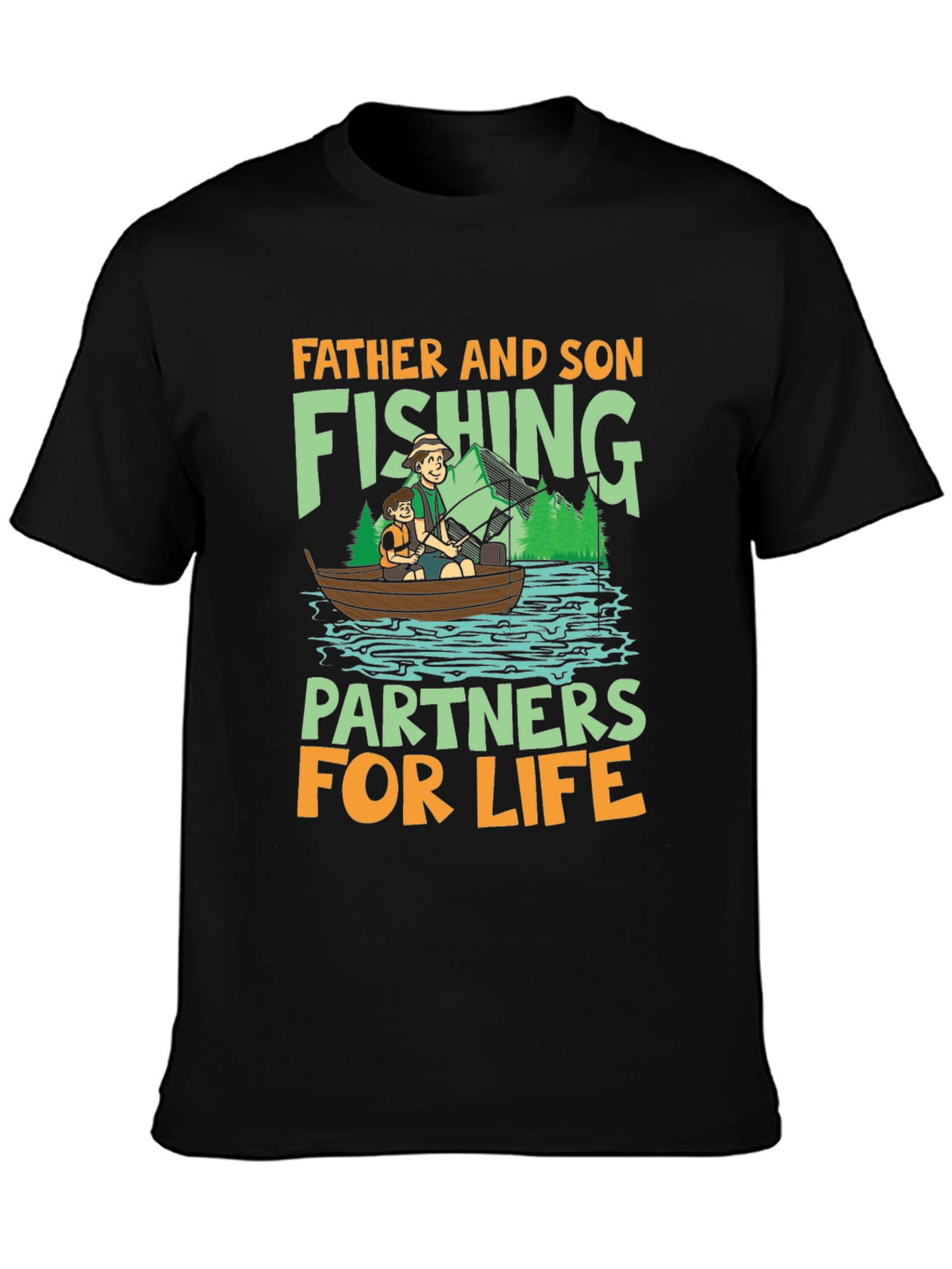 Father and Son Fishing Partners T-Shirt