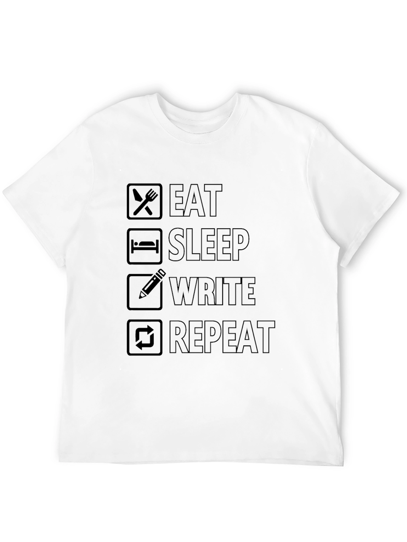 Eat Sleep Write Repeat T-Shirt