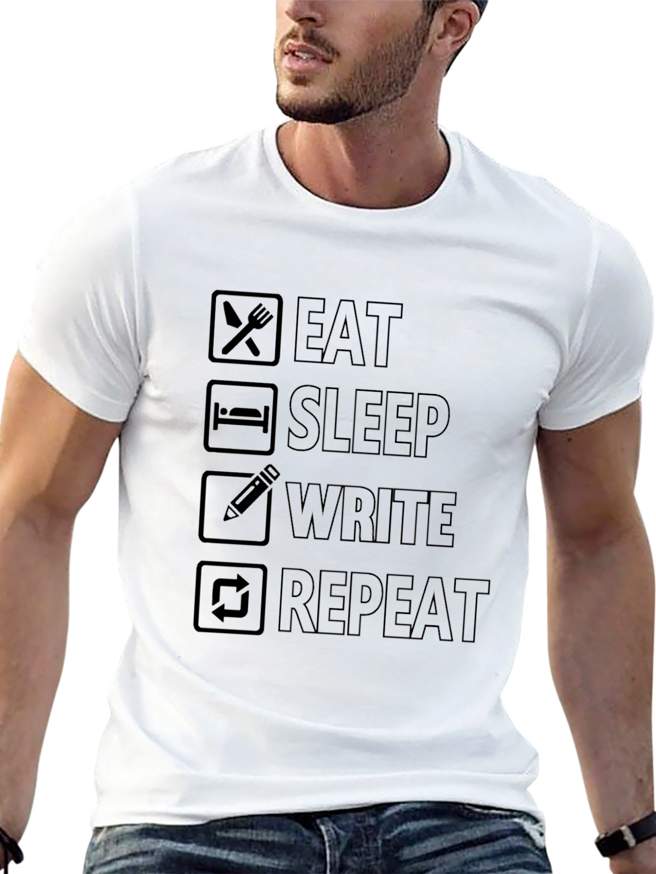 Eat Sleep Write Repeat T-Shirt