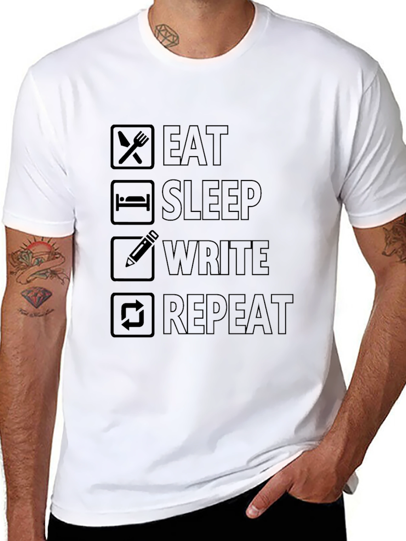 Eat Sleep Write Repeat T-Shirt