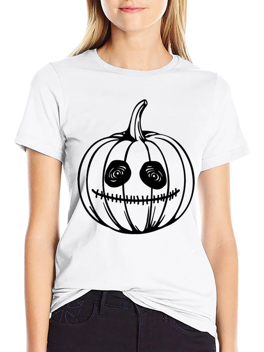 Spooky Pumpkin Tee - Halloween Black T-Shirt