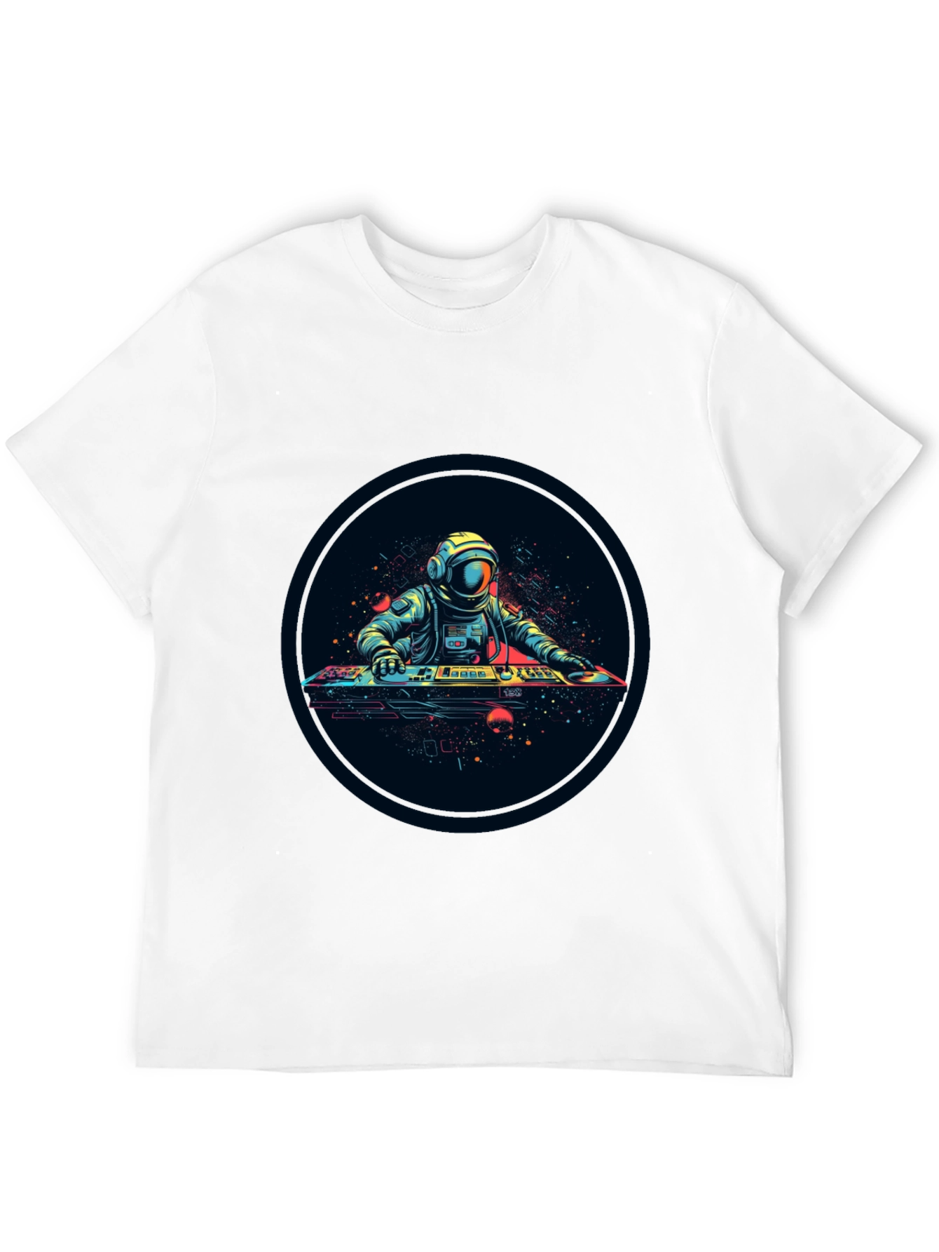 Astronaut DJ Graphic Tee - Space Vibes