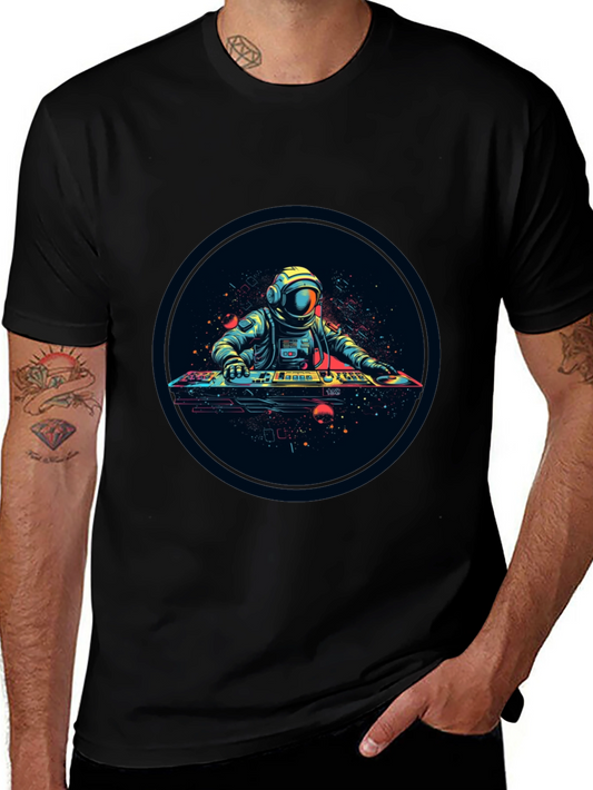 Astronaut DJ Graphic Tee - Space Vibes