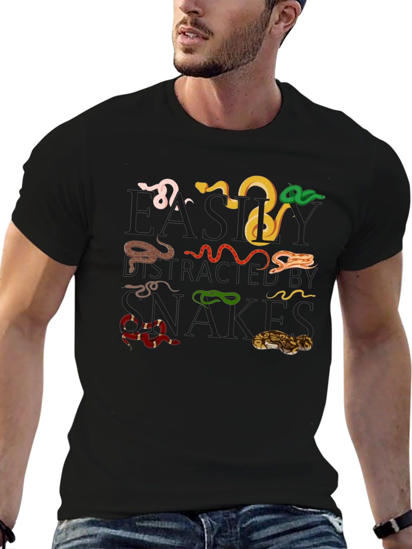 Snake Species Graphic Tee - Black