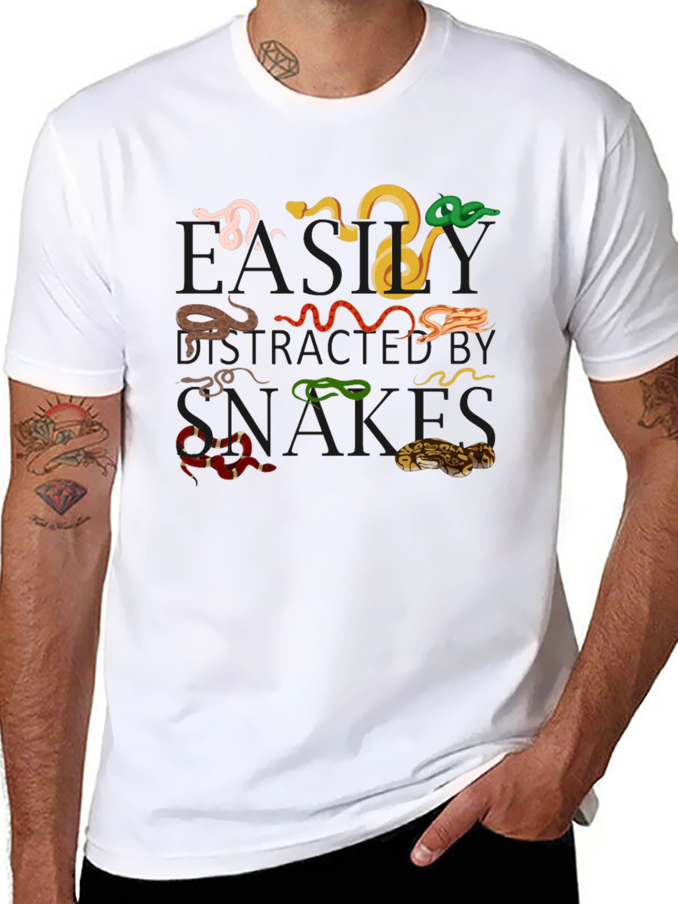 Snake Species Graphic Tee - Black
