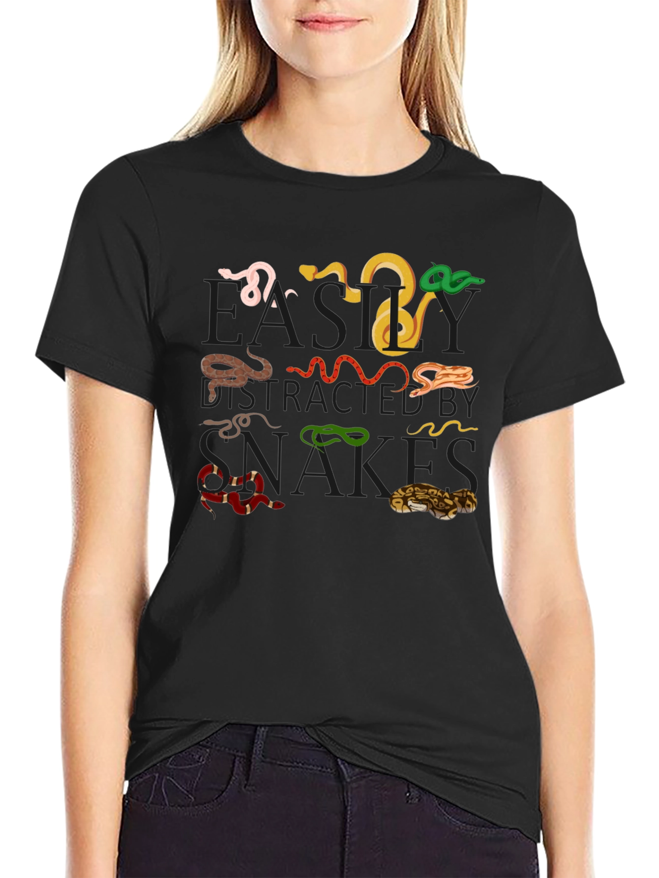 Snake Species Graphic Tee - Black