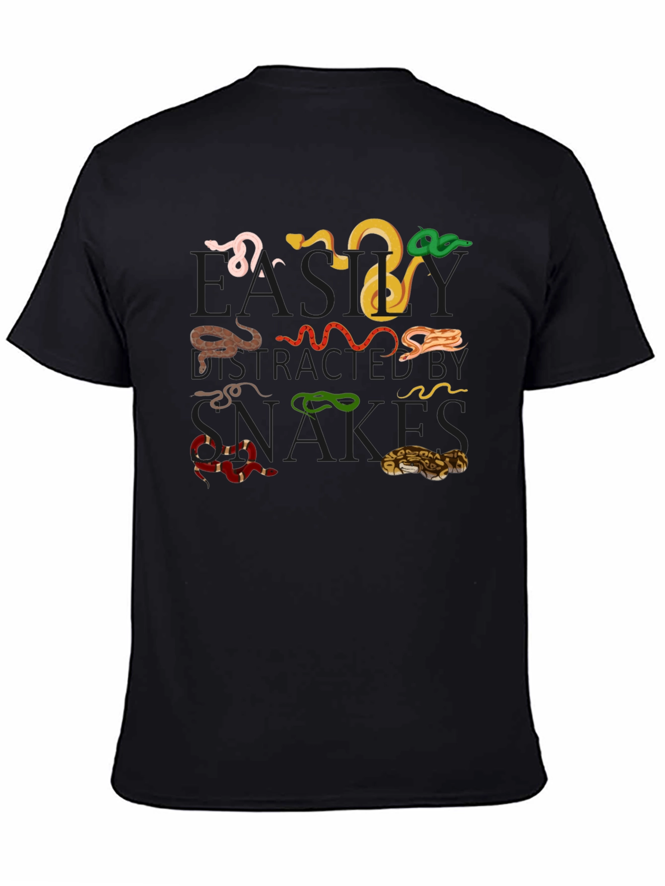 Snake Species Graphic Tee - Black