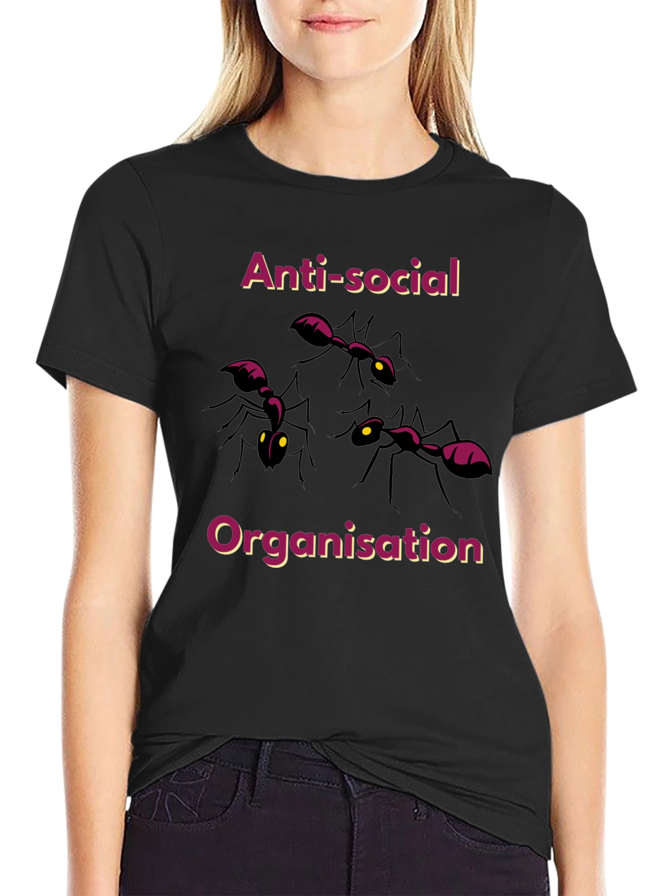 Anti-Social Organisation Graphic T-Shirt