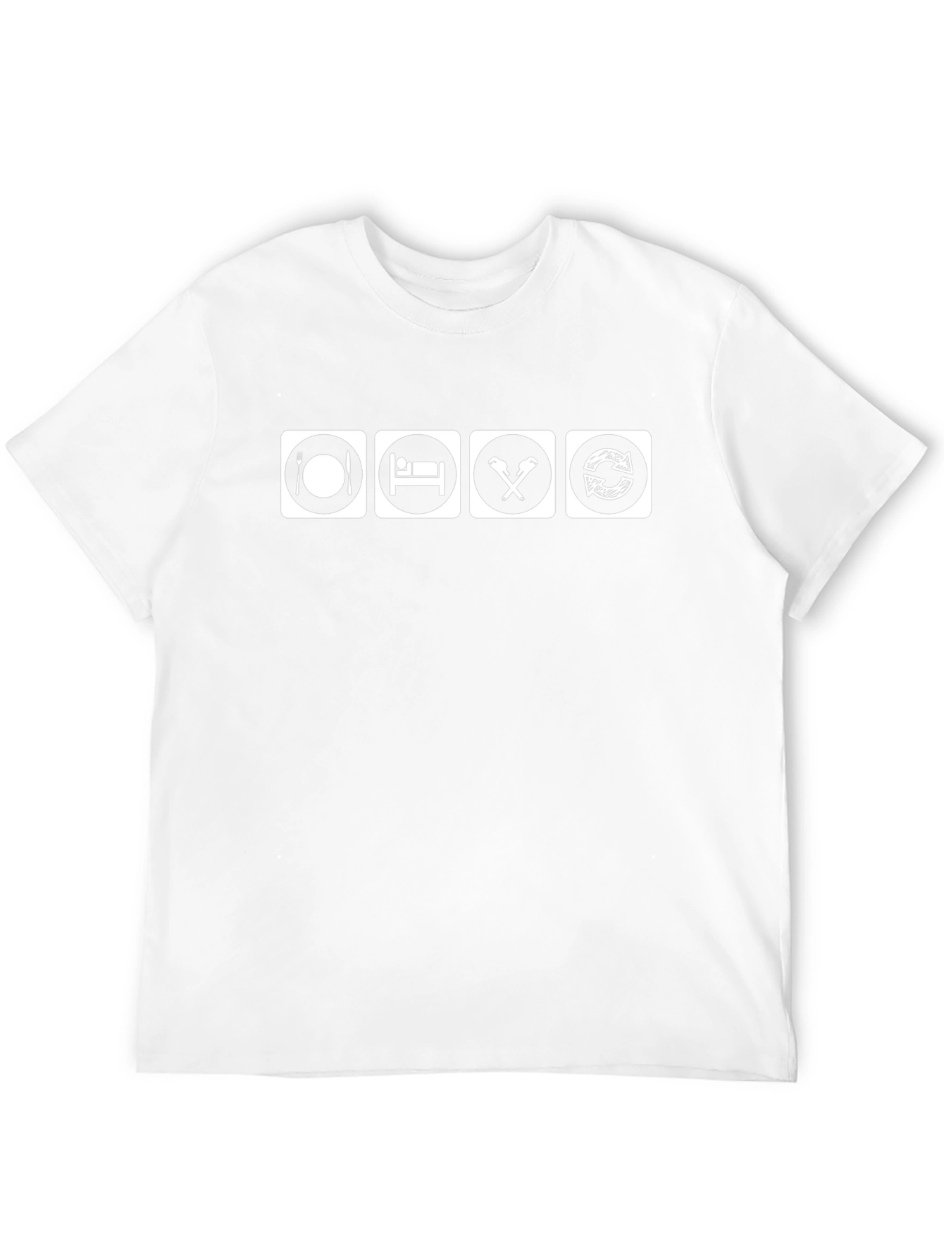 Eat Sleep Wrench Repeat Black Graphic Tee
