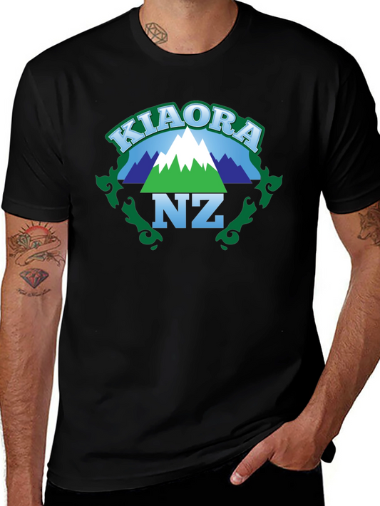Kia Ora NZ Graphic Tee - New Zealand Souvenir Shirt