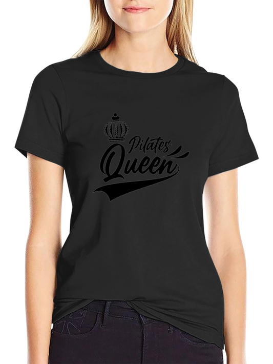 Pilates Queen Black T-Shirt