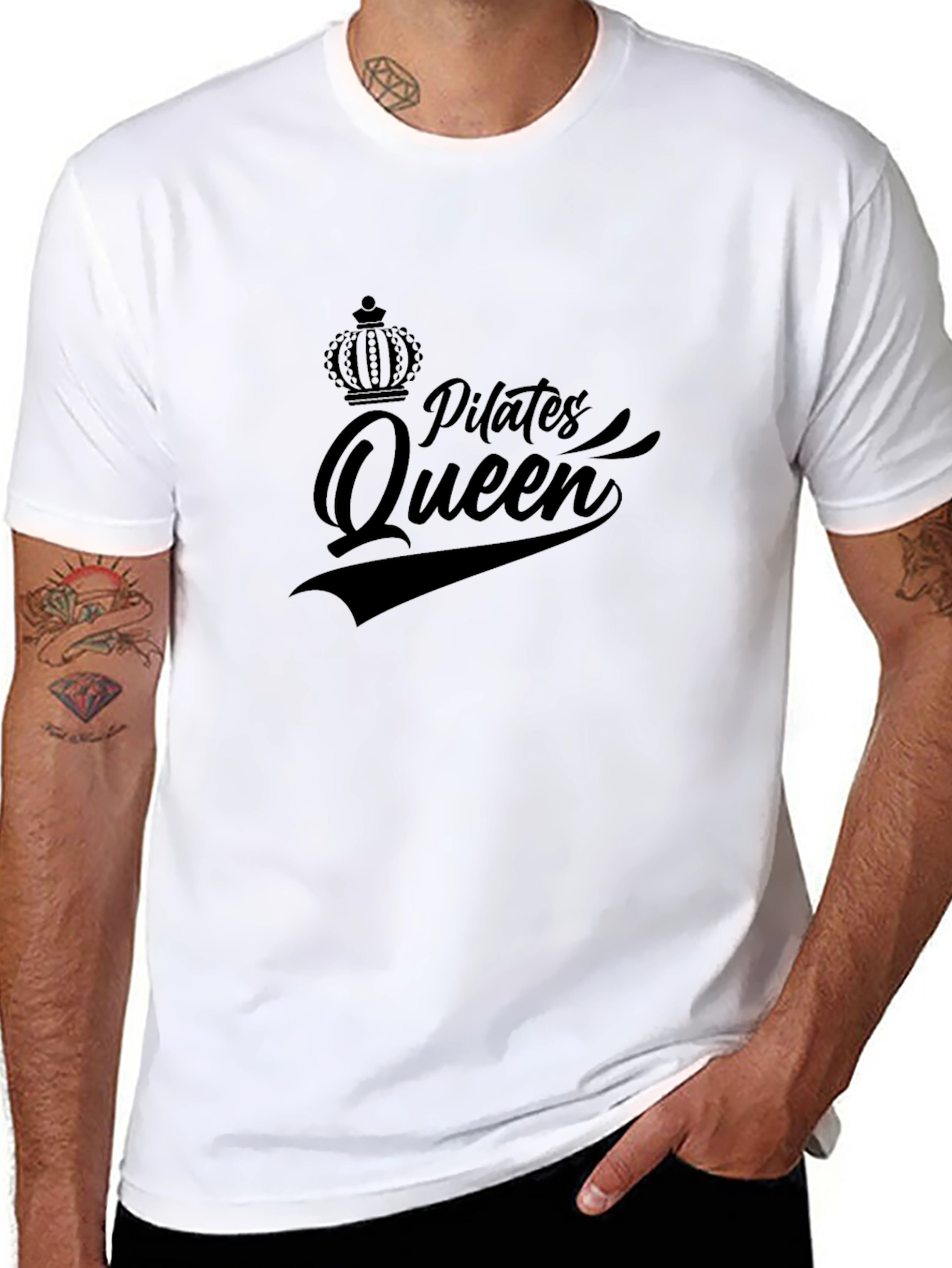 Pilates Queen Black T-Shirt