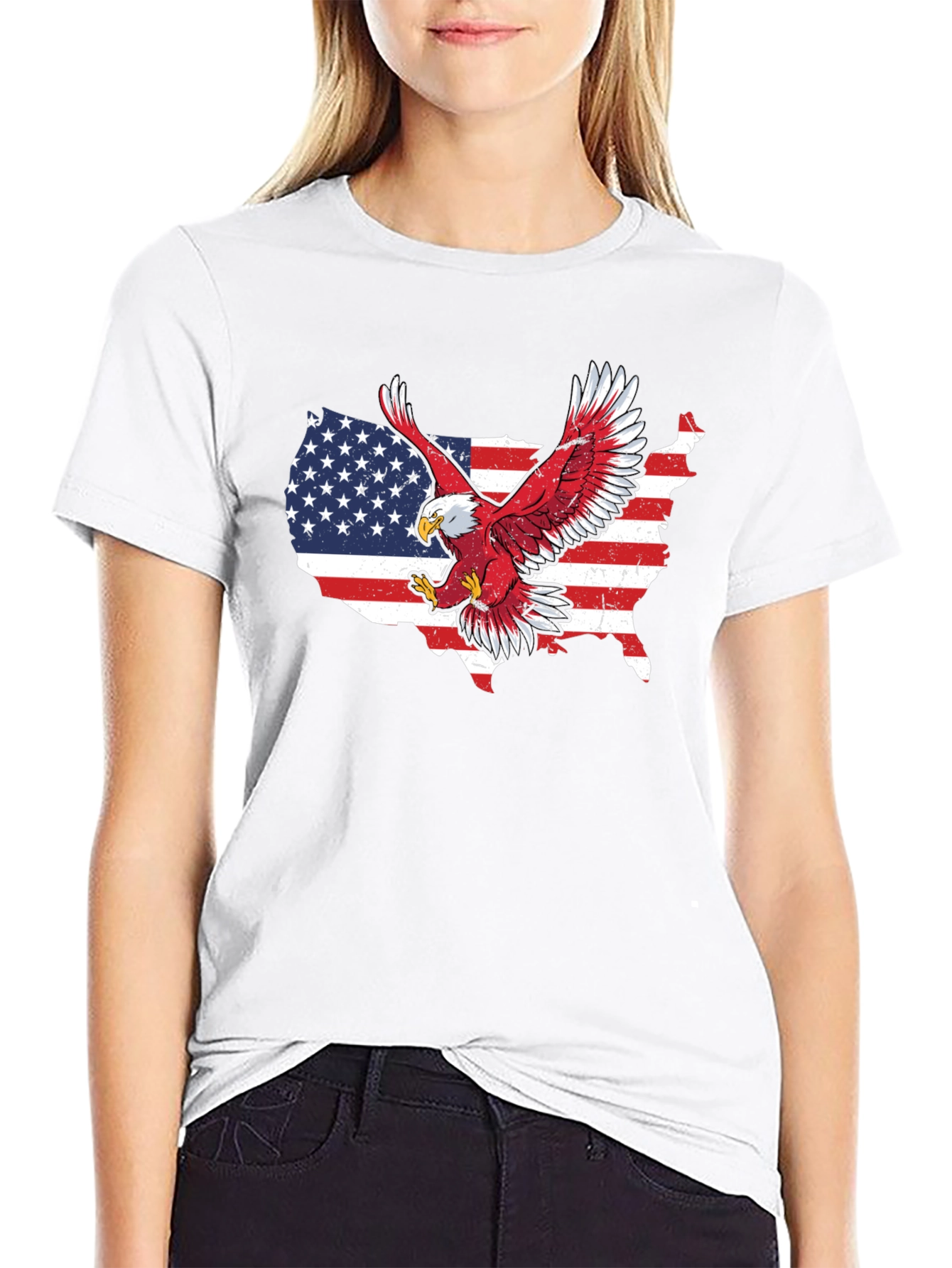 American Pride Eagle Graphic T-Shirt