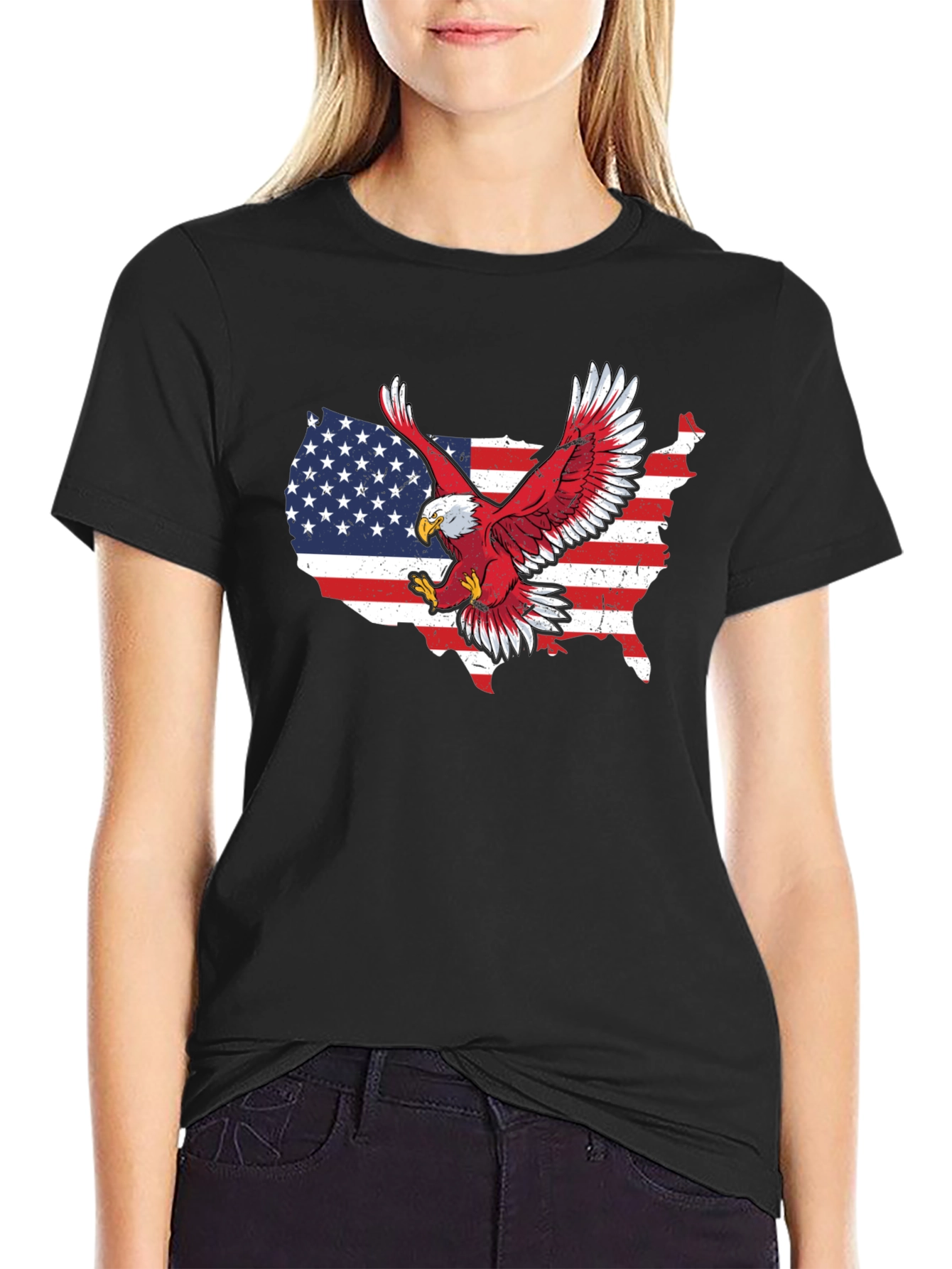 American Pride Eagle Graphic T-Shirt