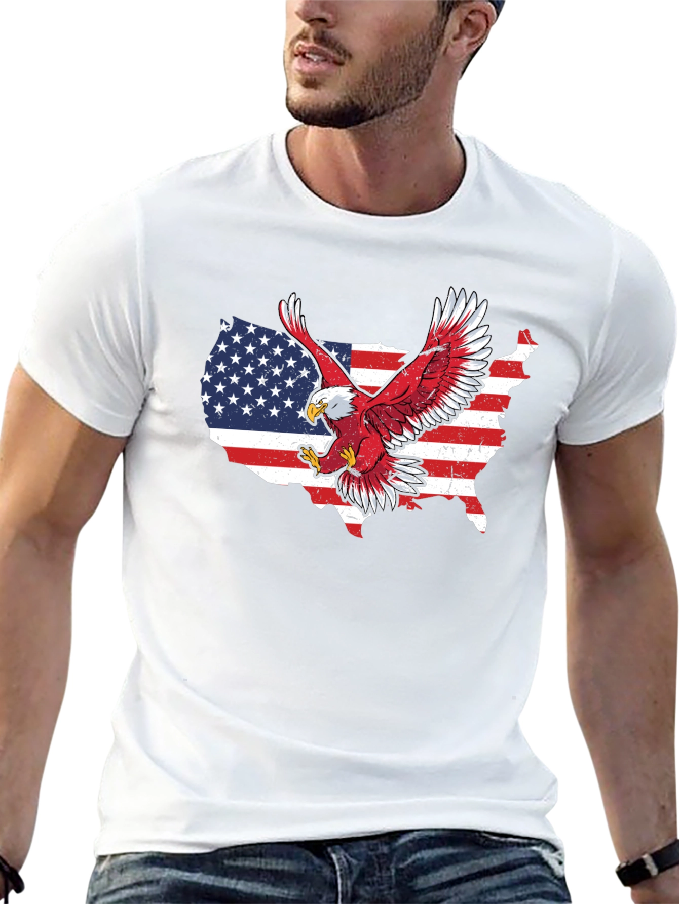 American Pride Eagle Graphic T-Shirt