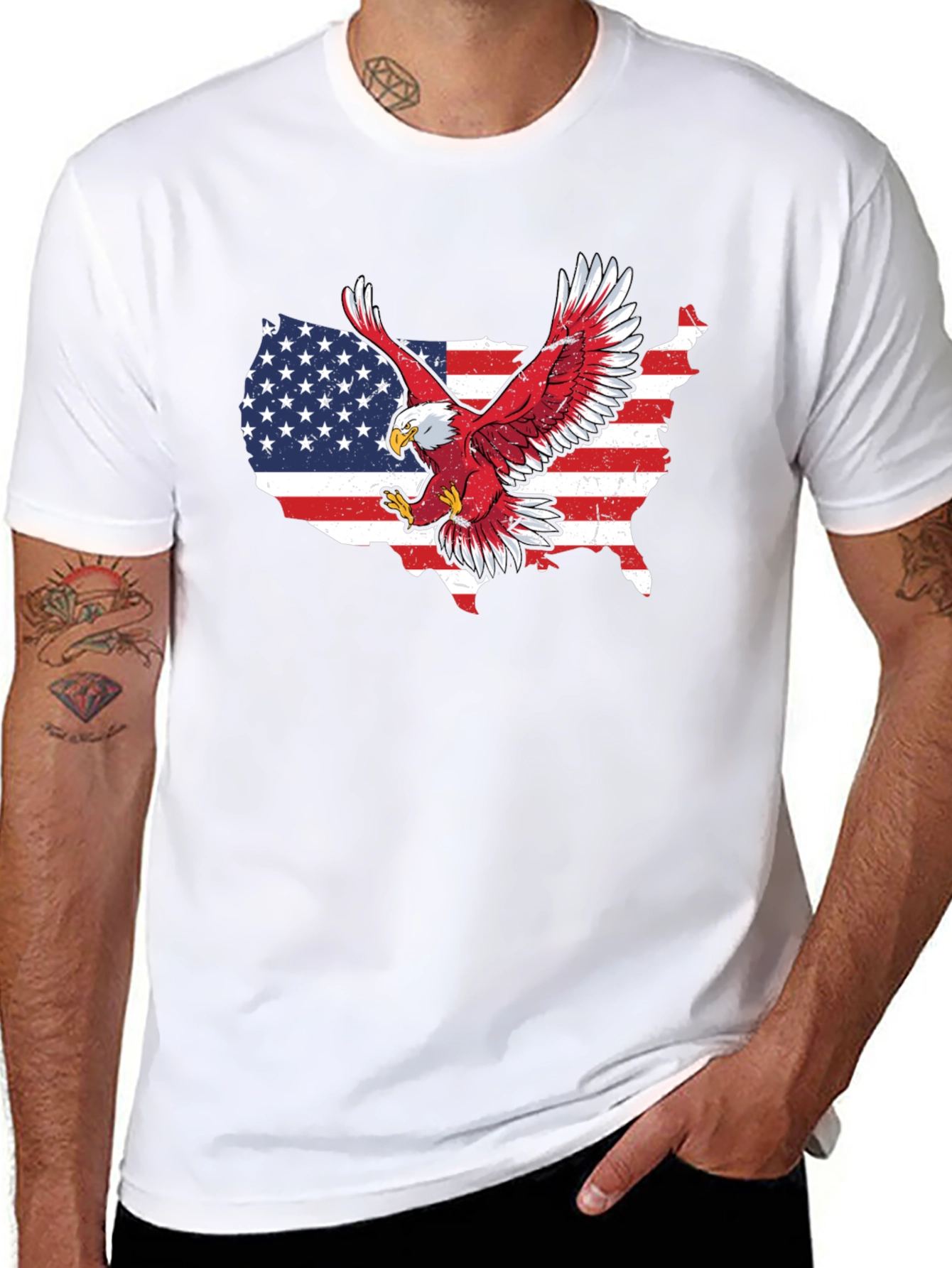 American Pride Eagle Graphic T-Shirt