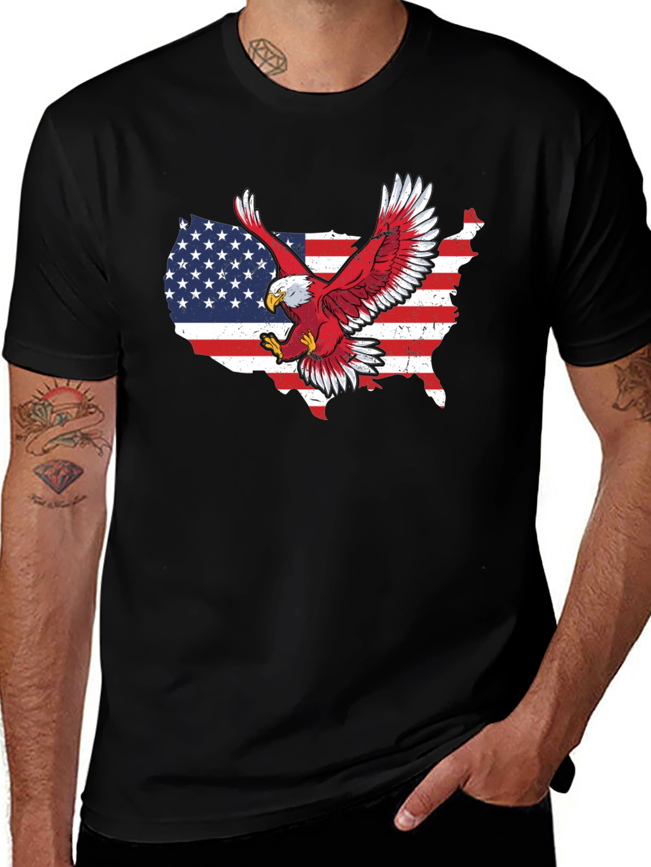 American Pride Eagle Graphic T-Shirt