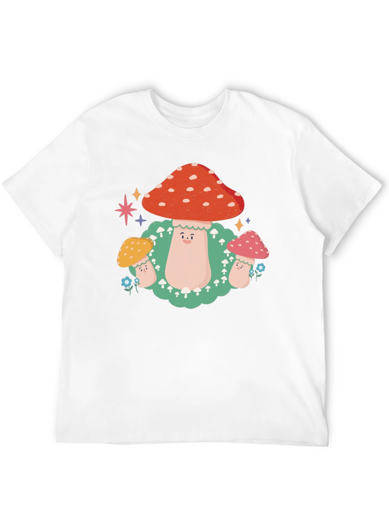 Mushroom Graphic T-Shirt - Funky Forest Design