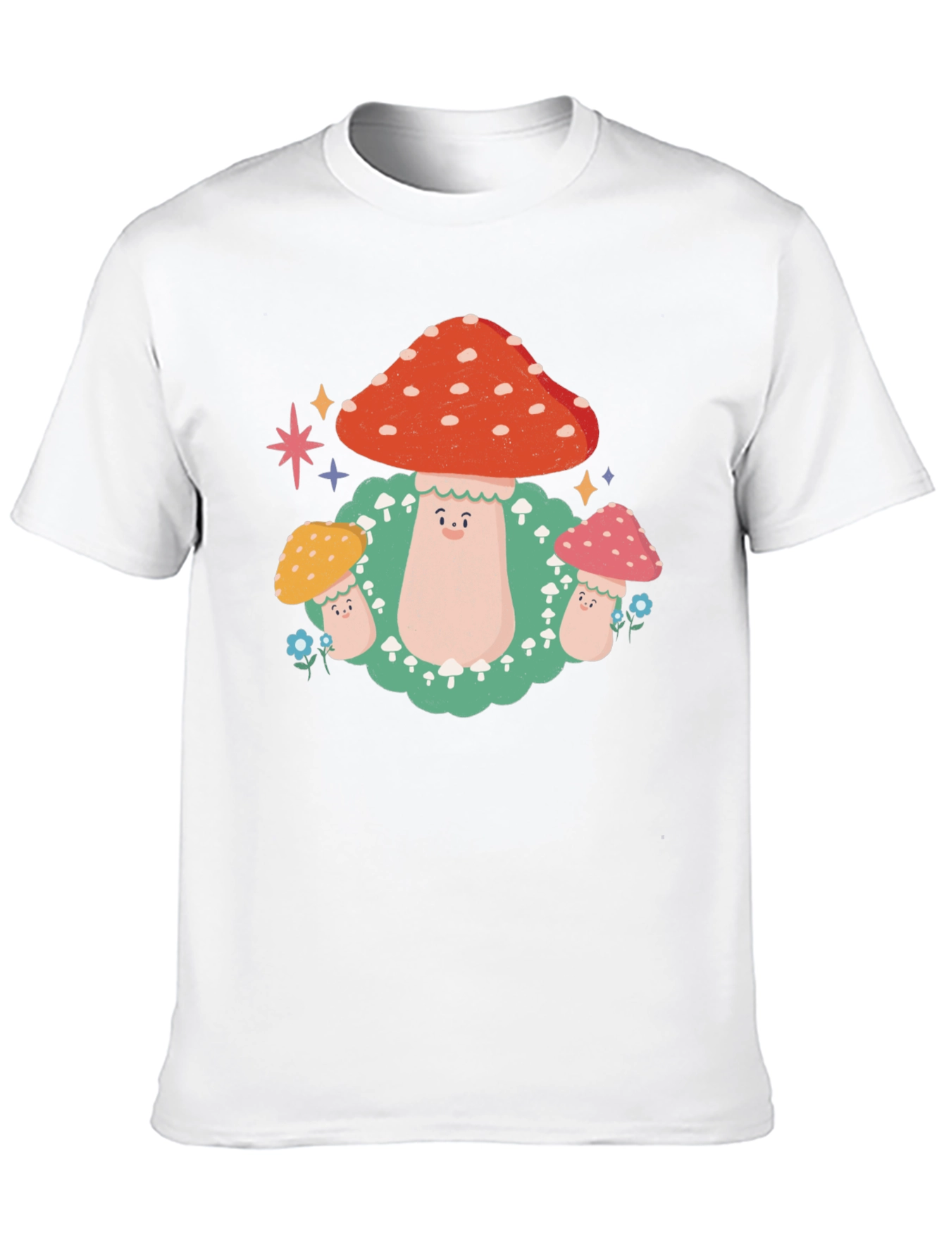 Mushroom Graphic T-Shirt - Funky Forest Design