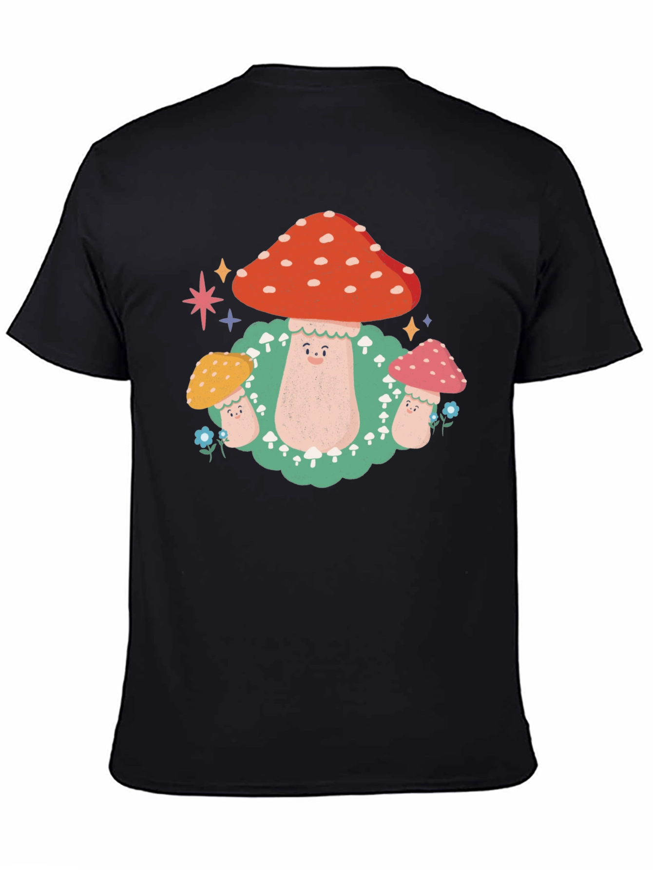 Mushroom Graphic T-Shirt - Funky Forest Design