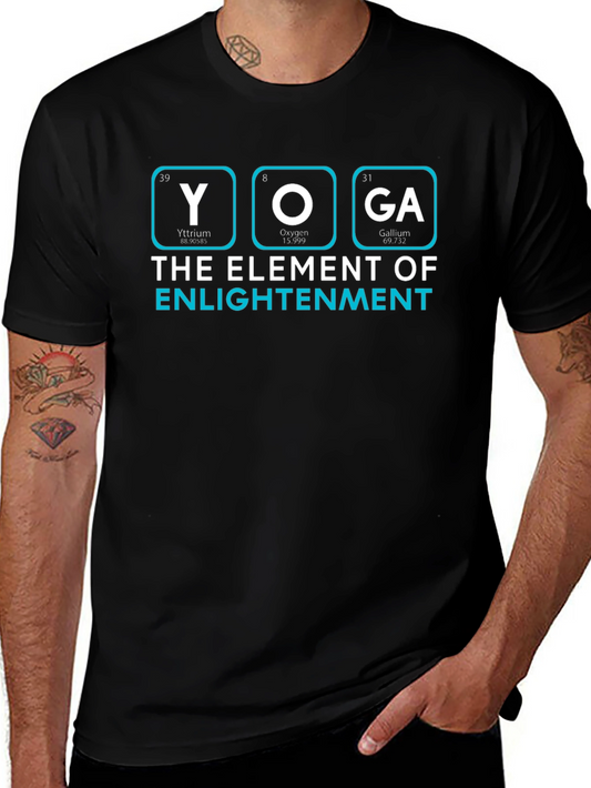 Yoga Element of Enlightenment Black T-Shirt