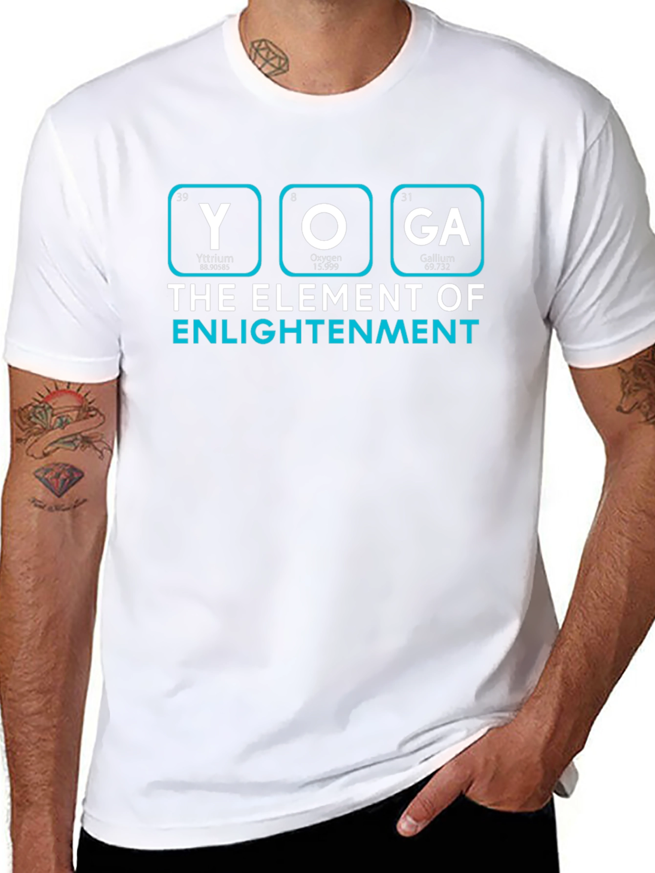 Yoga Element of Enlightenment Black T-Shirt