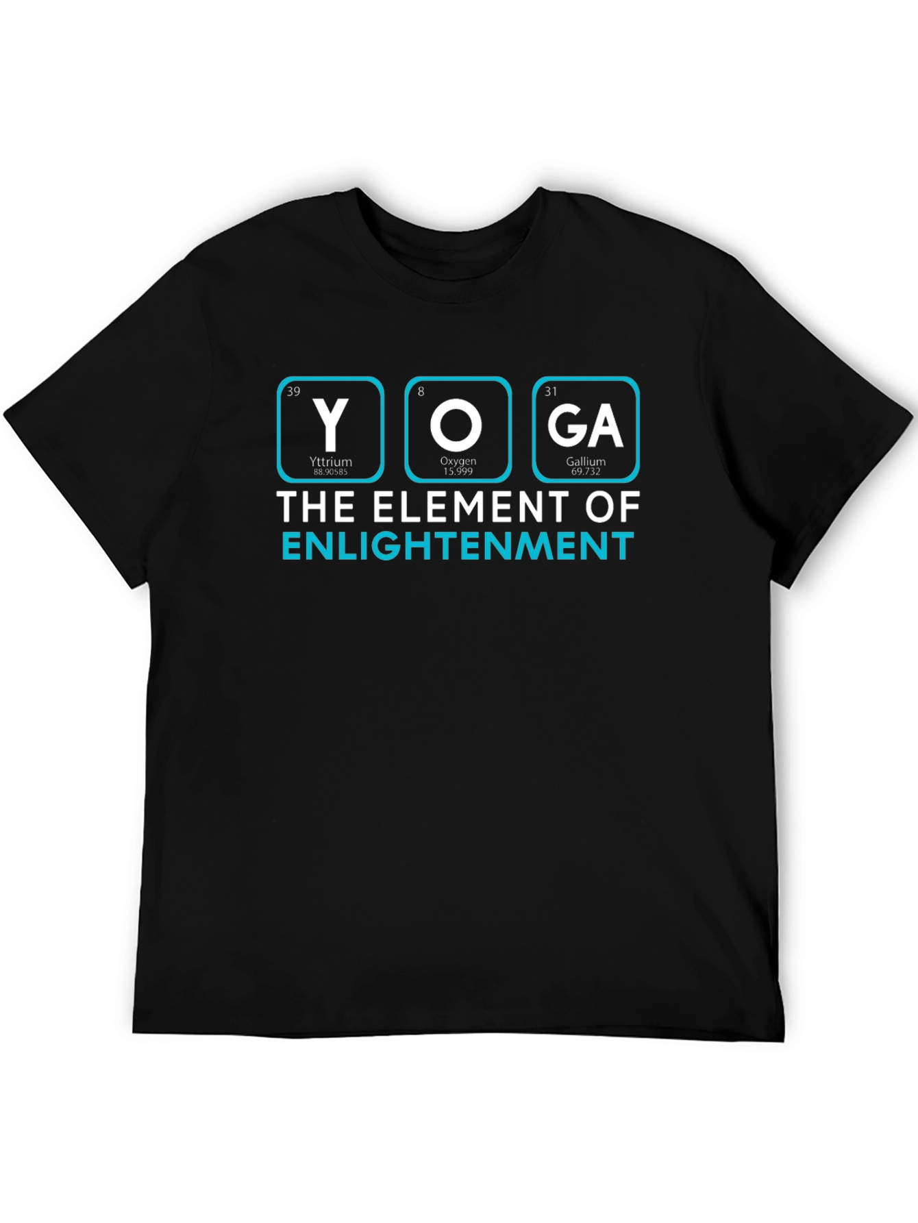 Yoga Element of Enlightenment Black T-Shirt