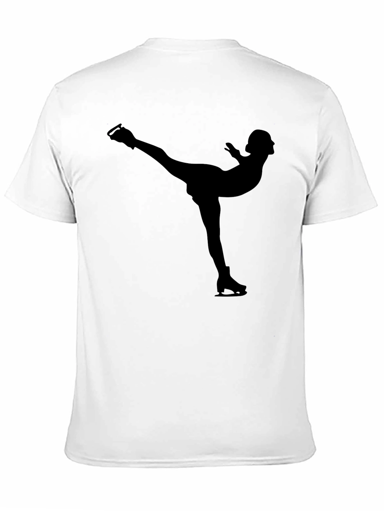 Figure Skating Silhouette Tee - Stylish Black Shirt