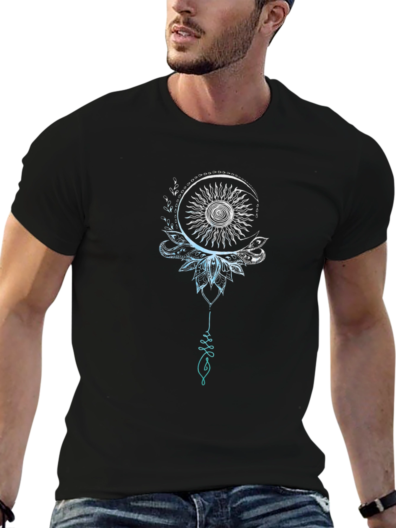 Moon Sun Graphic Tee - Stylish Casual Wear