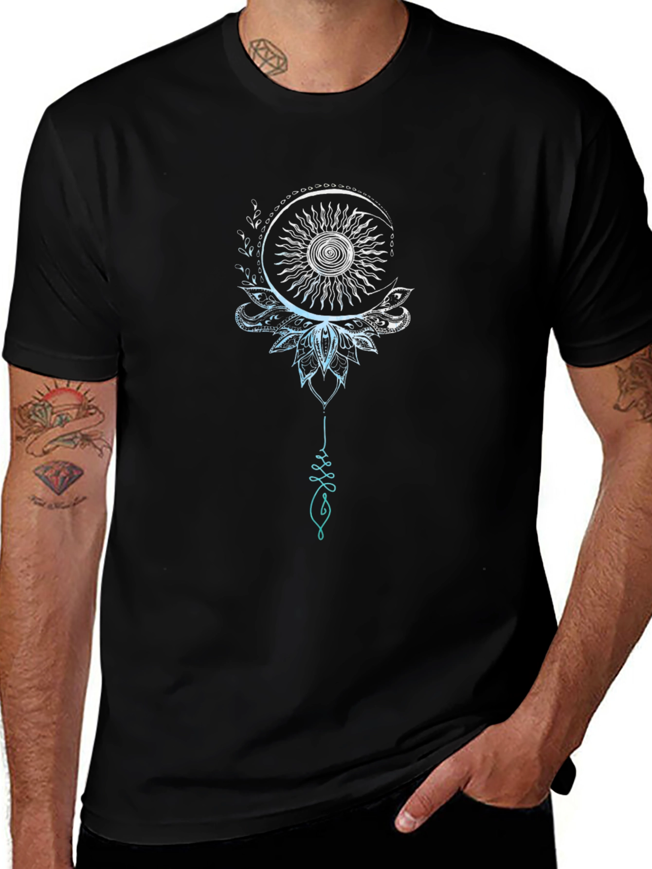 Moon Sun Graphic Tee - Stylish Casual Wear