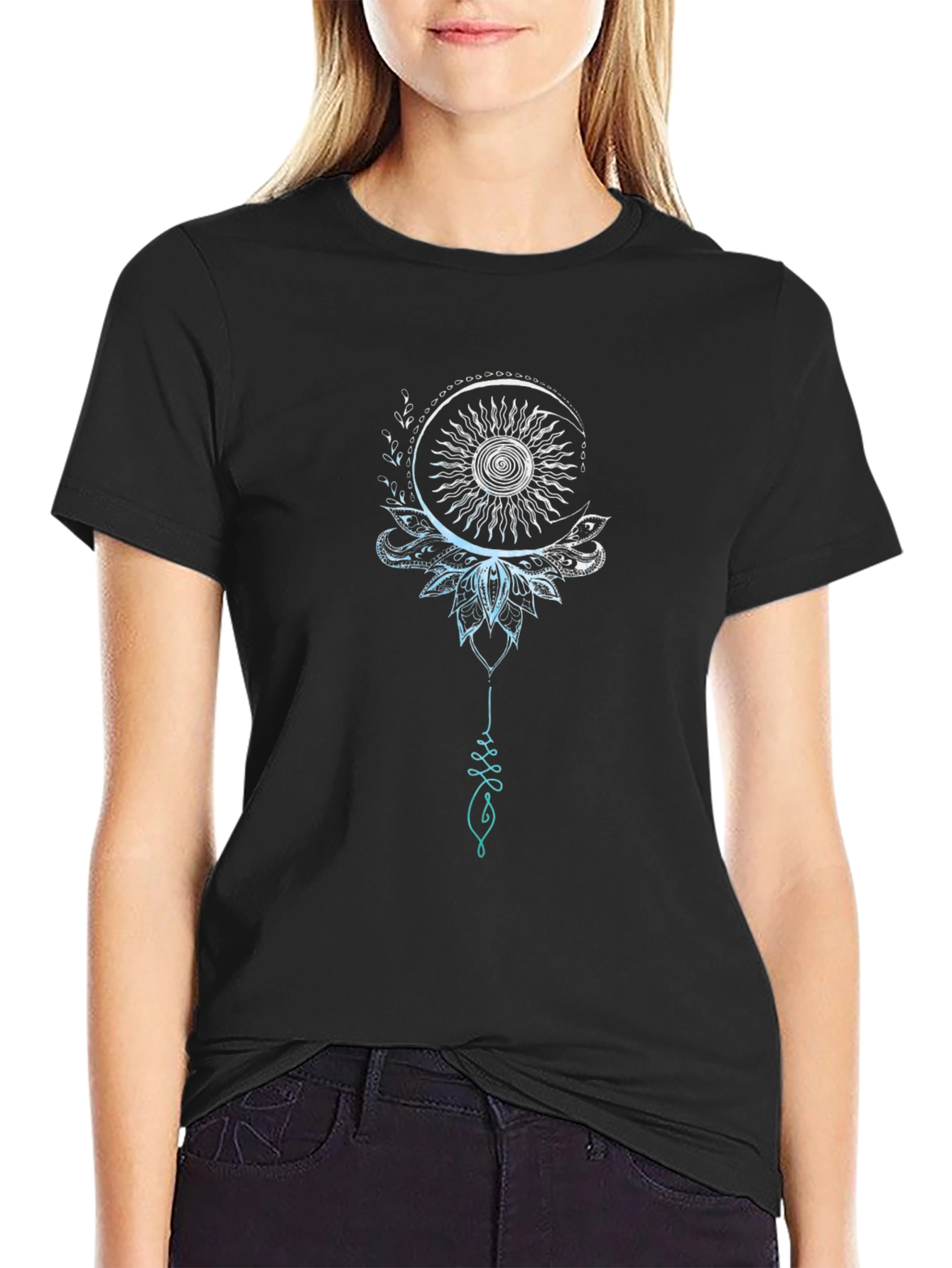 Moon Sun Graphic Tee - Stylish Casual Wear