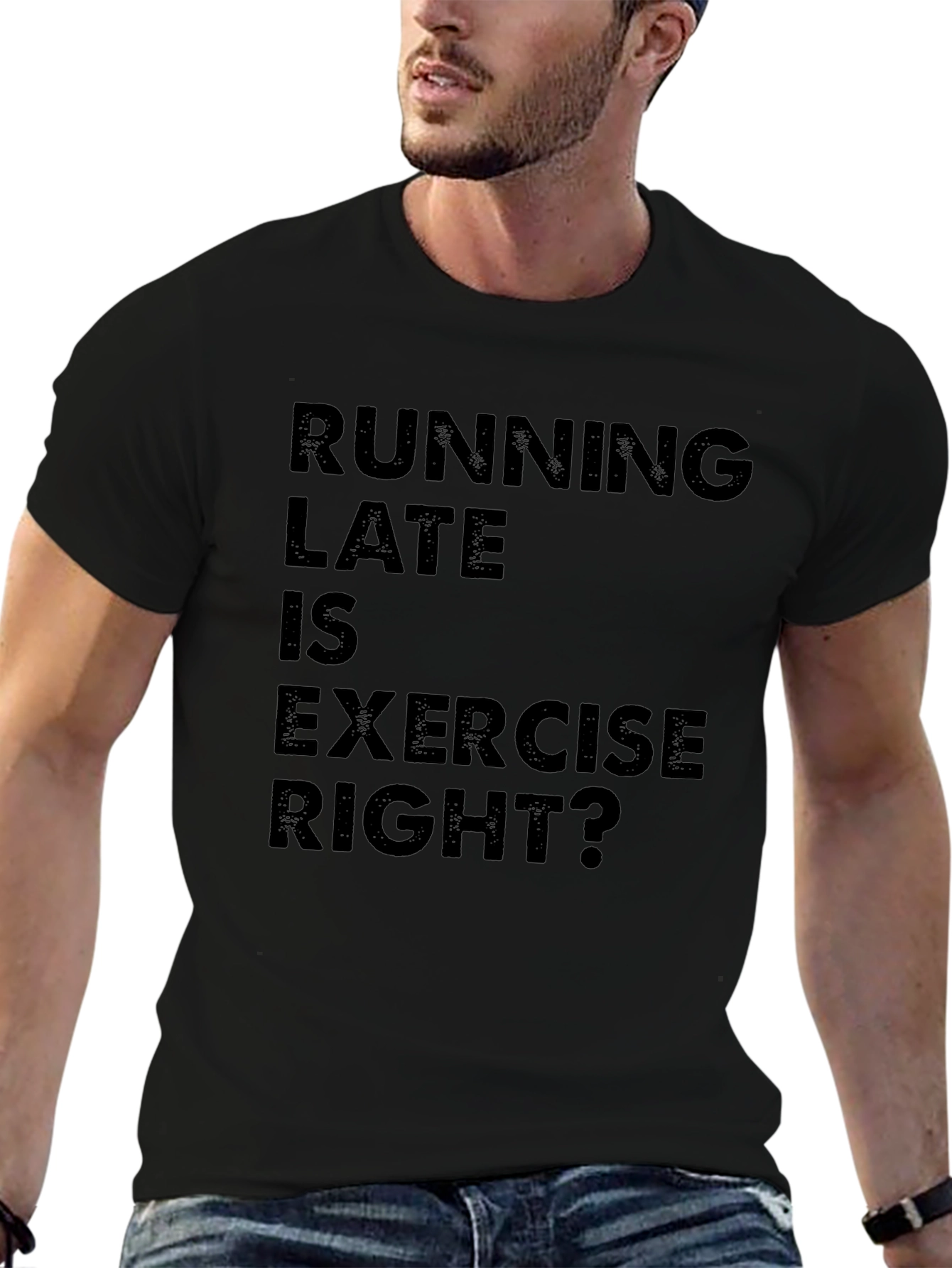 Running Late Exercise Mens T-Shirt