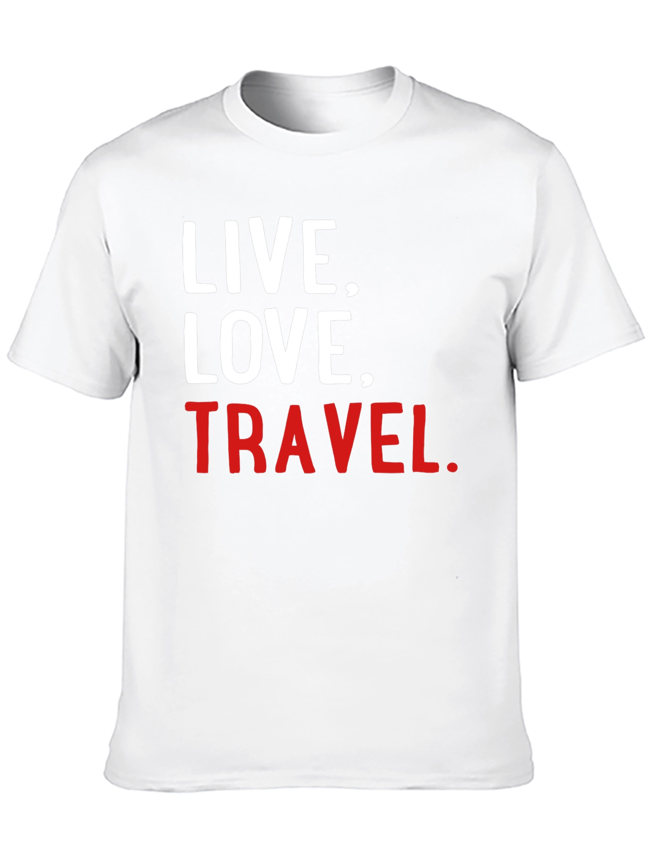 Live Love Travel Graphic Tee - Soft Black T-Shirt