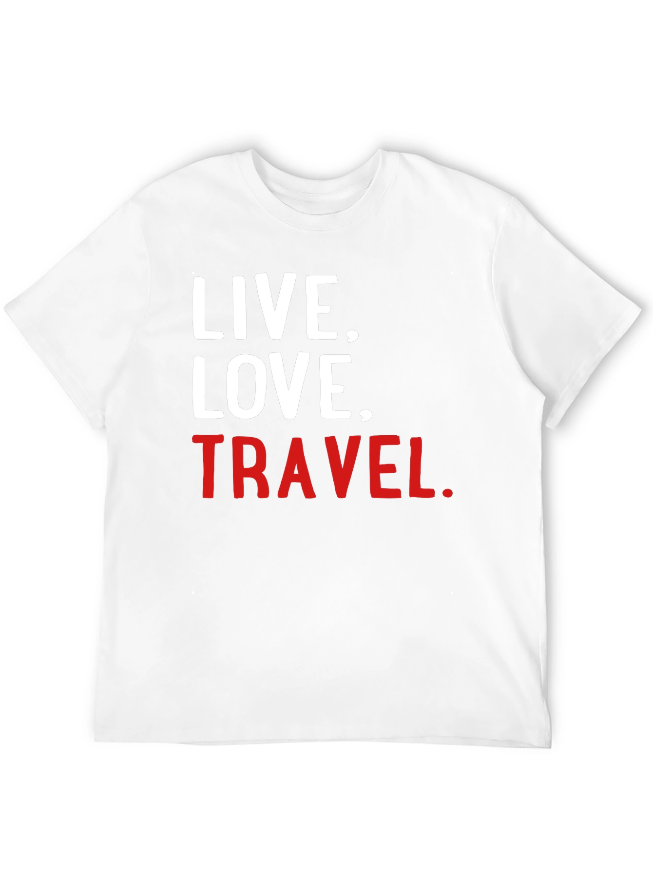 Live Love Travel Graphic Tee - Soft Black T-Shirt