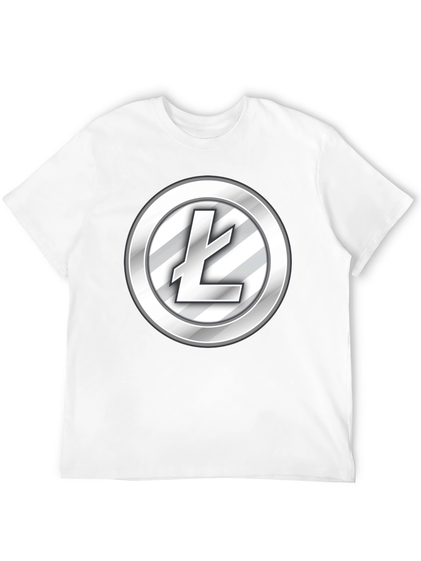 Litecoin Logo Black T-Shirt - Crypto Fashion