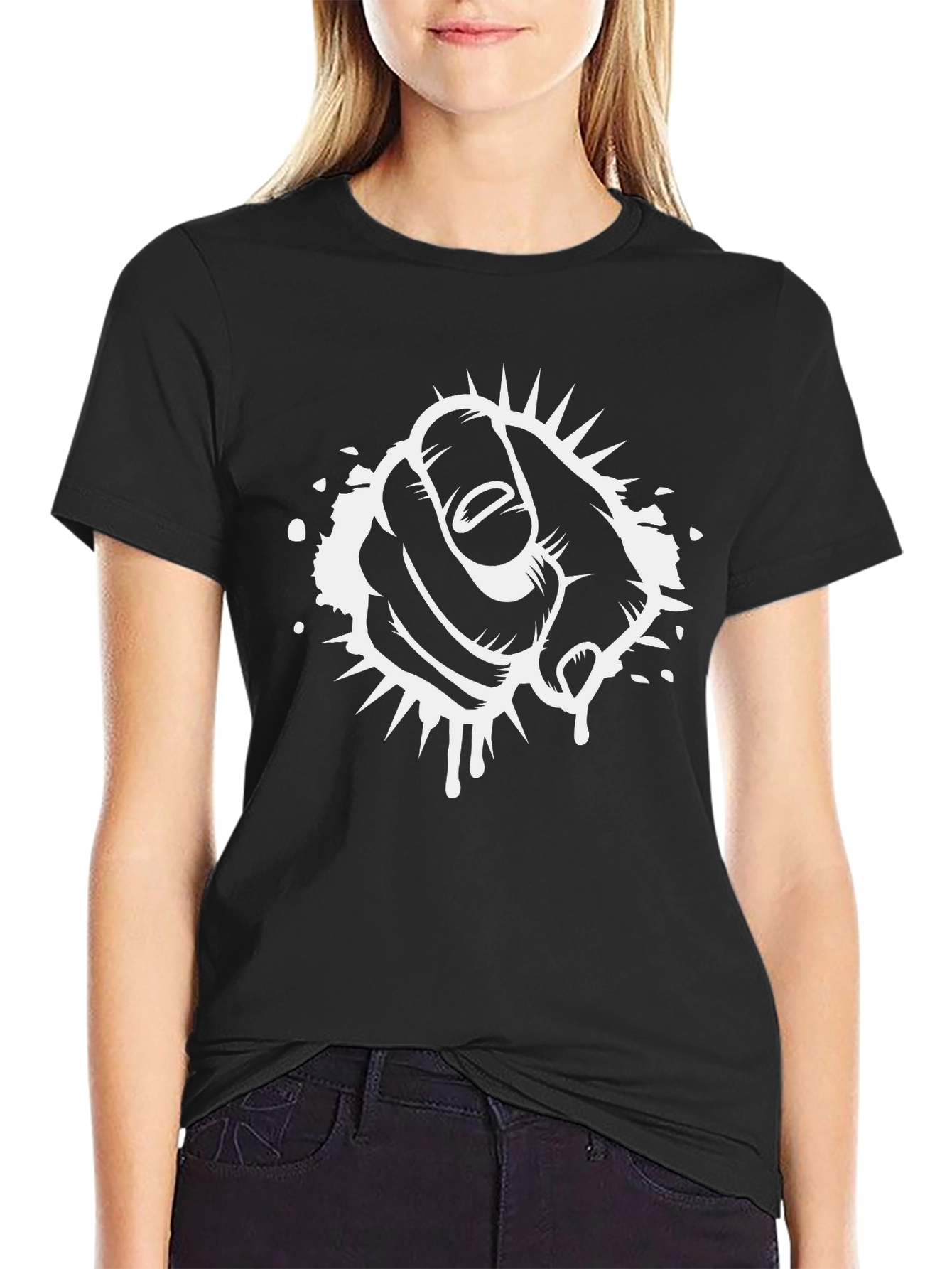Graphic Tee - Pointing Finger Design